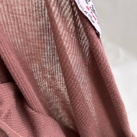 Michael Stars Dark Brown Short Sleeve T-Shirt One Size Fits Most Thin Cotton - Picture 11 of 12